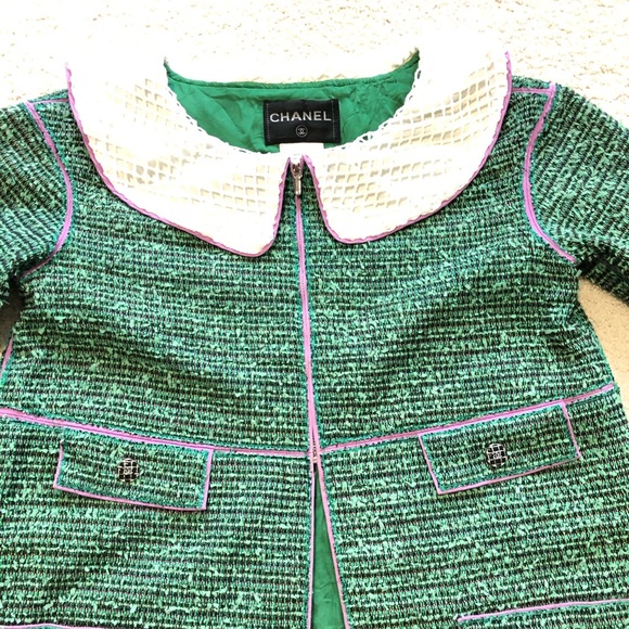 Authentic Chanel tweed coat - Picture 5 of 7